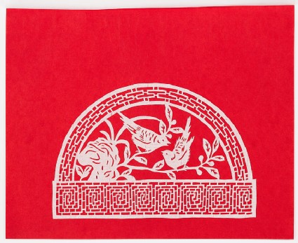 Two birds on a branchfront