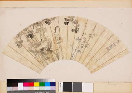 Figure beneath a treefront