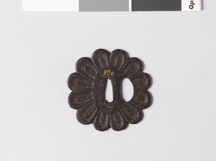 Tsuba in the form of a chrysanthemumfront