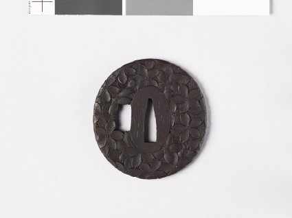 Tsuba with cherry blossomsfront