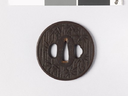 Tsuba with bamboo stemsfront