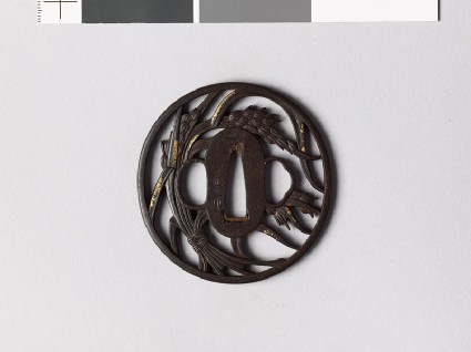 Tsuba with a bundle of ricefront