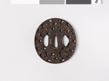 Tsuba with plum blossomsfront