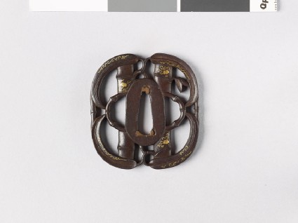 Tsuba in the form of bamboofront