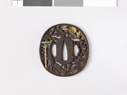 Tsuba with landscape scenefront