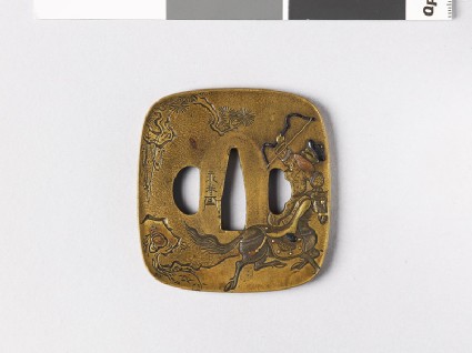 Tsuba with a mounted Tatar archerfront