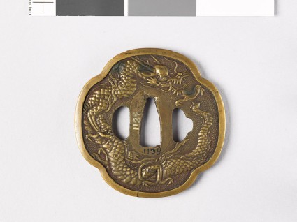 Tsuba with dragonfront