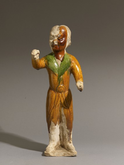 Earthenware figure of a groomfront