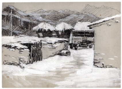 Farm buildings in Shouliang Gou villagefront