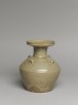 Greenware vase, or hu, with dish-shaped mouth (oblique)