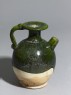 Green-glazed ewer (oblique)