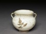 Cizhou type jarlet with leaf decoration (oblique)