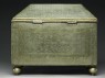 Box with calligraphy and geometric and heraldic patterns (side)