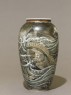 Vase depicting a ship in a stormy sea (side)