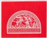 Set of 10 selected Chinese papercuts and their envelope (front)