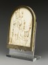 Ivory plaque depicting three Sikh warriors (oblique)