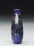 Glass snuff bottle with gold design (side)