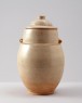 White ware funerary jar and lid (oblique)